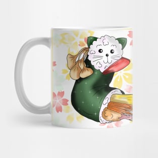 sushi roll cute cat rice Mug